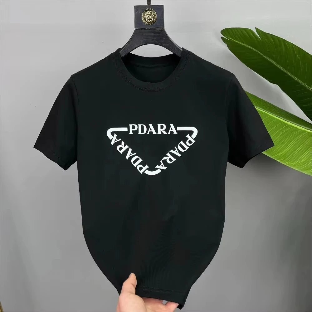Men's and Women's Unisex T-shirt Summer Trendy Brand Cotton Short-sleeved Spring Autumn Luxury Brand Casual Design Sense Top