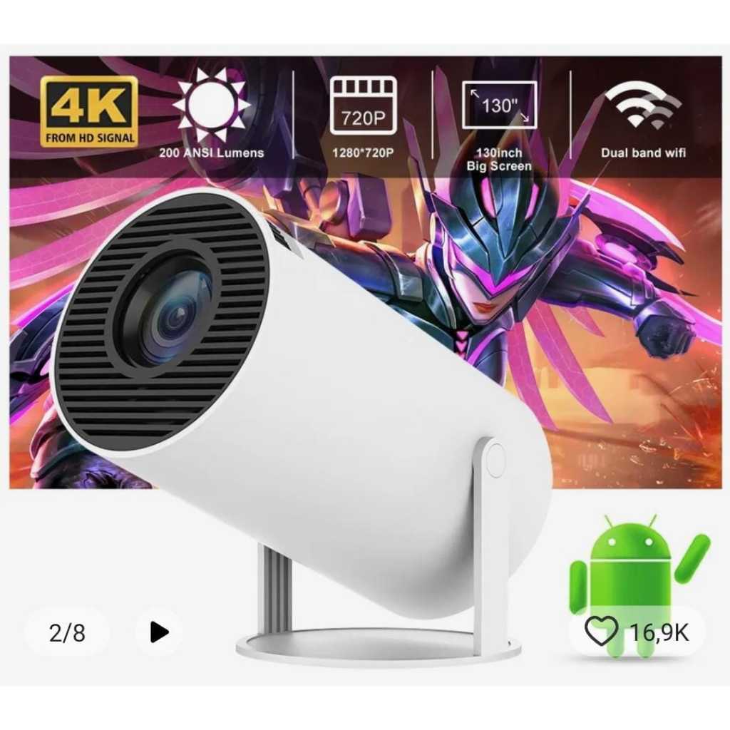 Magcubic Projector HY300 Pro 8K Android 14 Dual Wifi6 290ANSI Allwinner H726 BT5.0  Home Cinema Outdoor Projetor