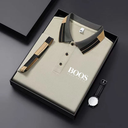 New Men'S Polo Shirt Short Sleeved Top, Casual, Fashionable, Breathable, Comfortable And Trendy Top