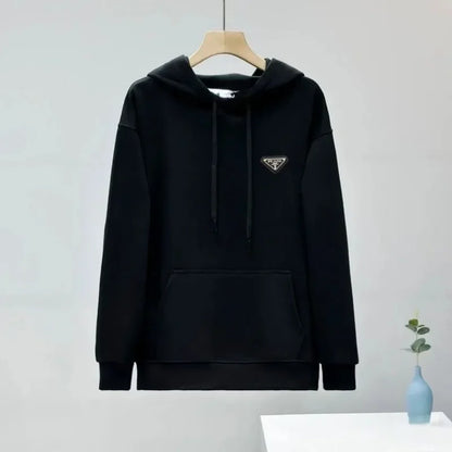 2024 Classic Brand High Quality Logo Neutral Printed Fashion Clothing Outdoor Sports Loose Cotton Long Sleeve Women's Clothing