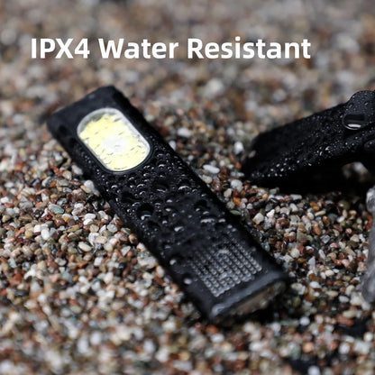 LED Keychain Flashlight USB C Rechargeable 600Lm Mini Torch Magnetic Waterproof Pocket Lantern Portable Work Light