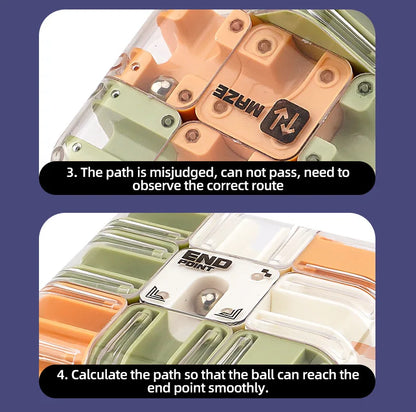 3D Maze Magic Cube Fidgeting Toys Kids Labyrinth Creative Puzzle Intelligence Cube Logical Thinking Anti Stress Educational Toys