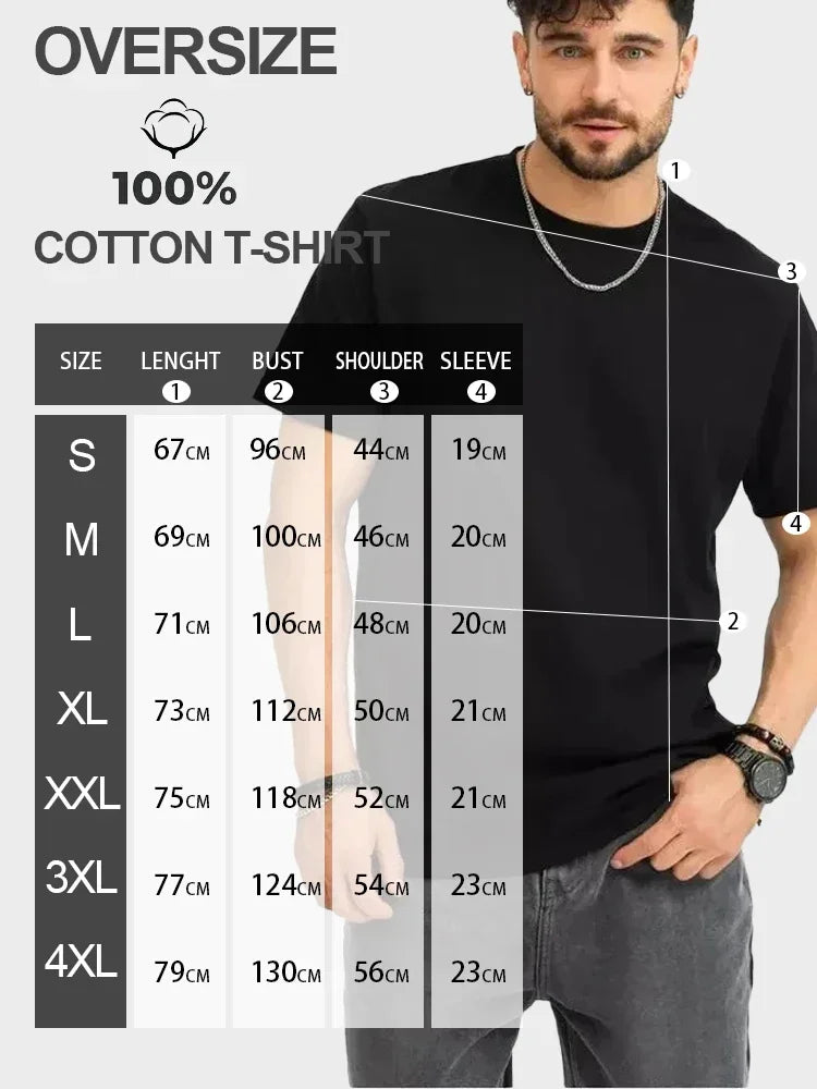 Men's Printed Pure Cotton Round-neck Short-sleeved T-shirt, A New Summer Loose Base Layer Top for Men's Casual and Cool Style