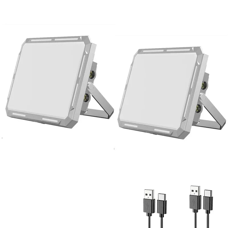 Rechargeable Super Bright Camping Lights Magnetic Torch Portable Work Light Maintenance Lamp Outdoors Super Bright Tent Lantern