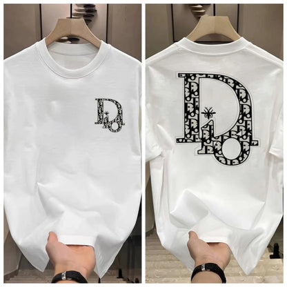 Heavy Trendy Brand Letter T-shirt American Ruffian Handsome Print Men's and Women's Summer Trend Loose Short-sleeved Crew Neck