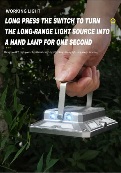 Rechargeable Super Bright Camping Lights Magnetic Torch Portable Work Light Maintenance Lamp Outdoors Super Bright Tent Lantern