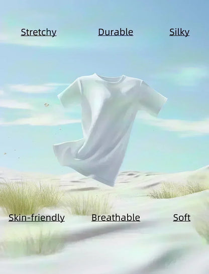 Trendy Brand Short-sleeved T-shirt Men's and Women's 2025 New Summer Round Neck Printed Cotton Half-sleeved T-shirt  Casual Wear