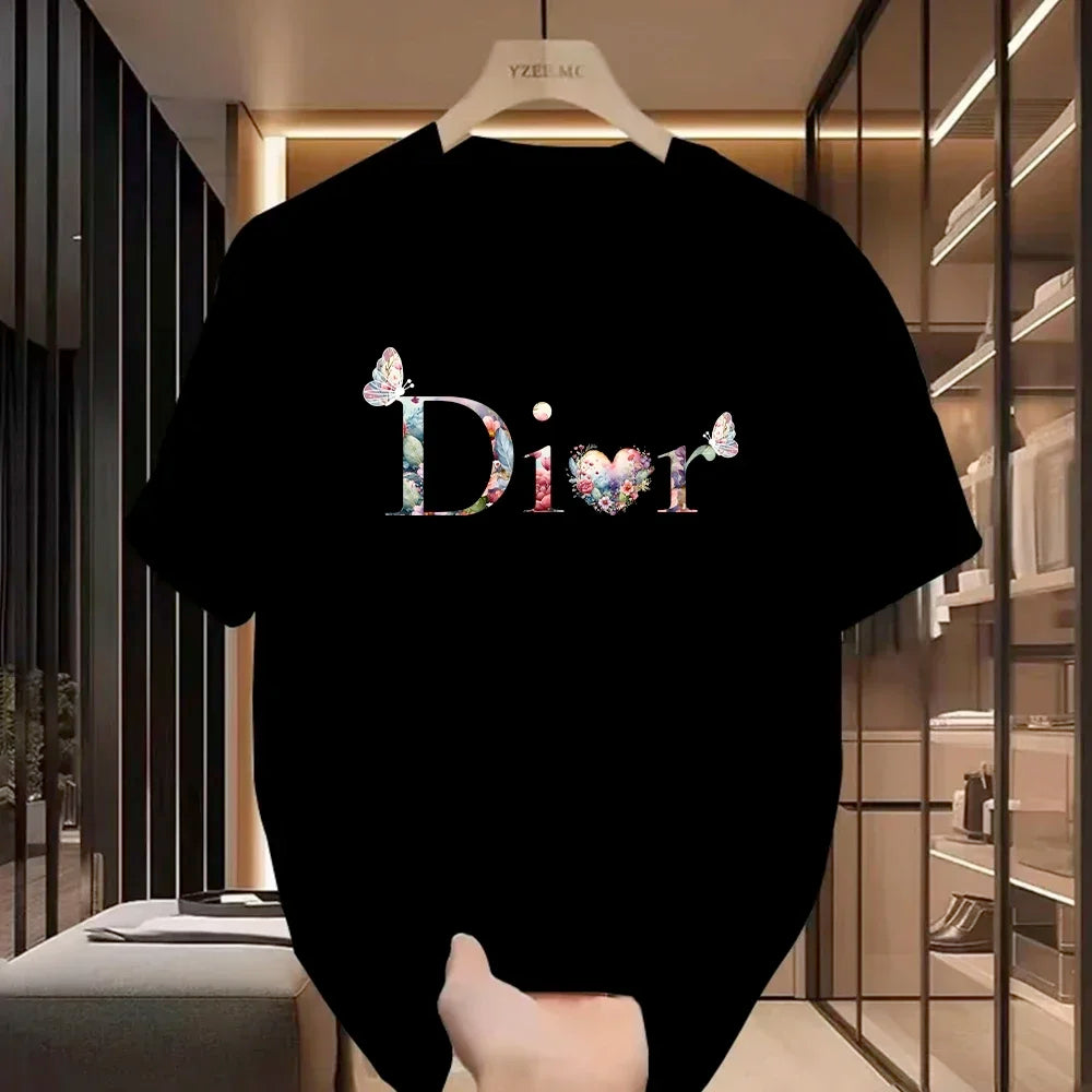 Trendy Casual T-Shirt Harajuku Y2K Designer Women Luxury T-Shirt Women Retro Trendy Pullover T-Shirt