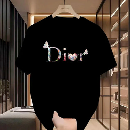 Trendy Casual T-Shirt Harajuku Y2K Designer Women Luxury T-Shirt Women Retro Trendy Pullover T-Shirt