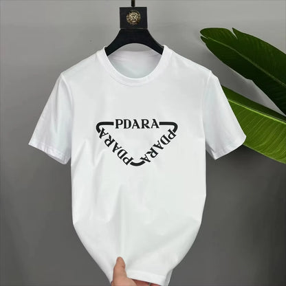 Men's and Women's Unisex T-shirt Summer Trendy Brand Cotton Short-sleeved Spring Autumn Luxury Brand Casual Design Sense Top