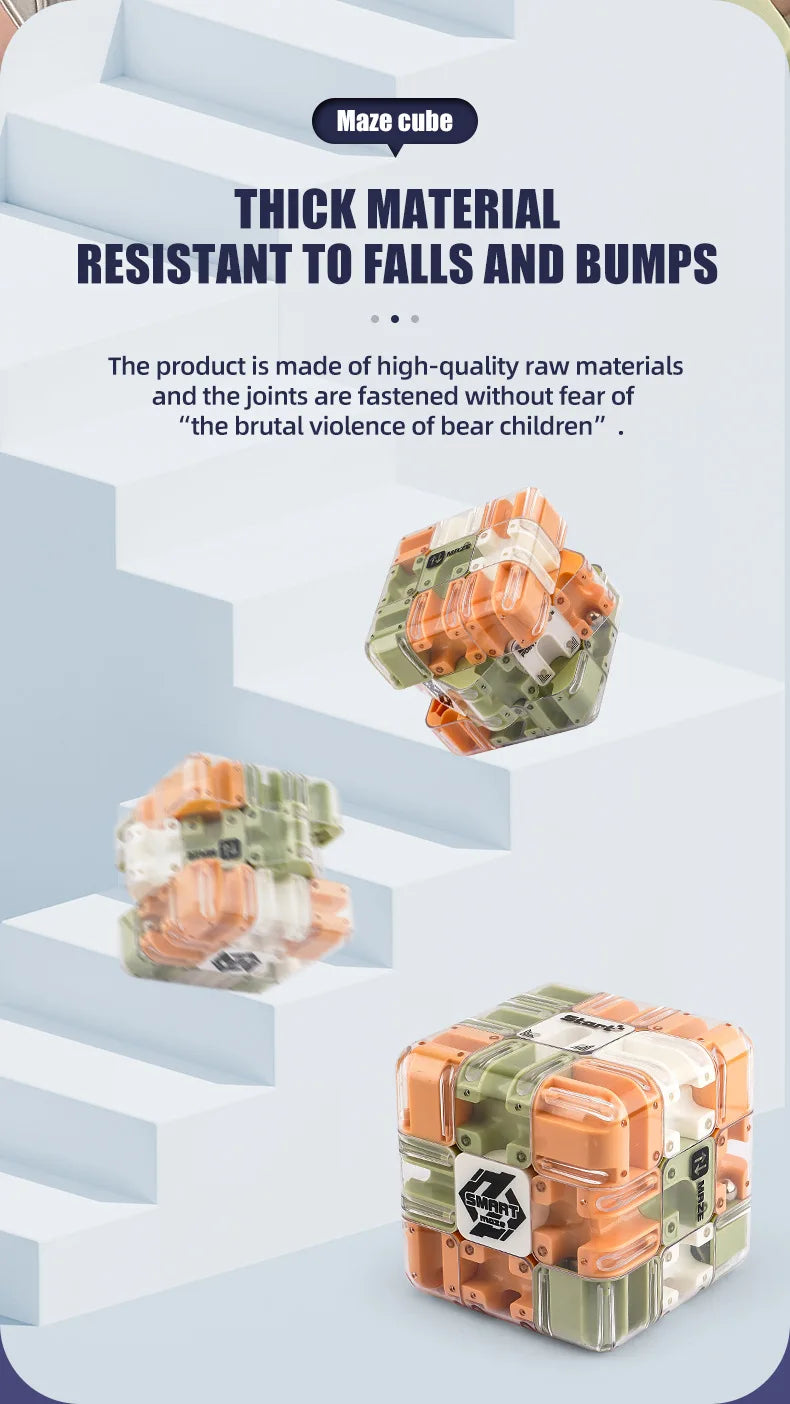 3D Maze Magic Cube Fidgeting Toys Kids Labyrinth Creative Puzzle Intelligence Cube Logical Thinking Anti Stress Educational Toys