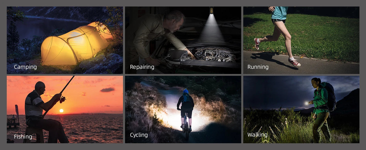 LED Keychain Flashlight USB C Rechargeable 600Lm Mini Torch Magnetic Waterproof Pocket Lantern Portable Work Light