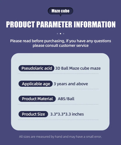 3D Maze Magic Cube Fidgeting Toys Kids Labyrinth Creative Puzzle Intelligence Cube Logical Thinking Anti Stress Educational Toys