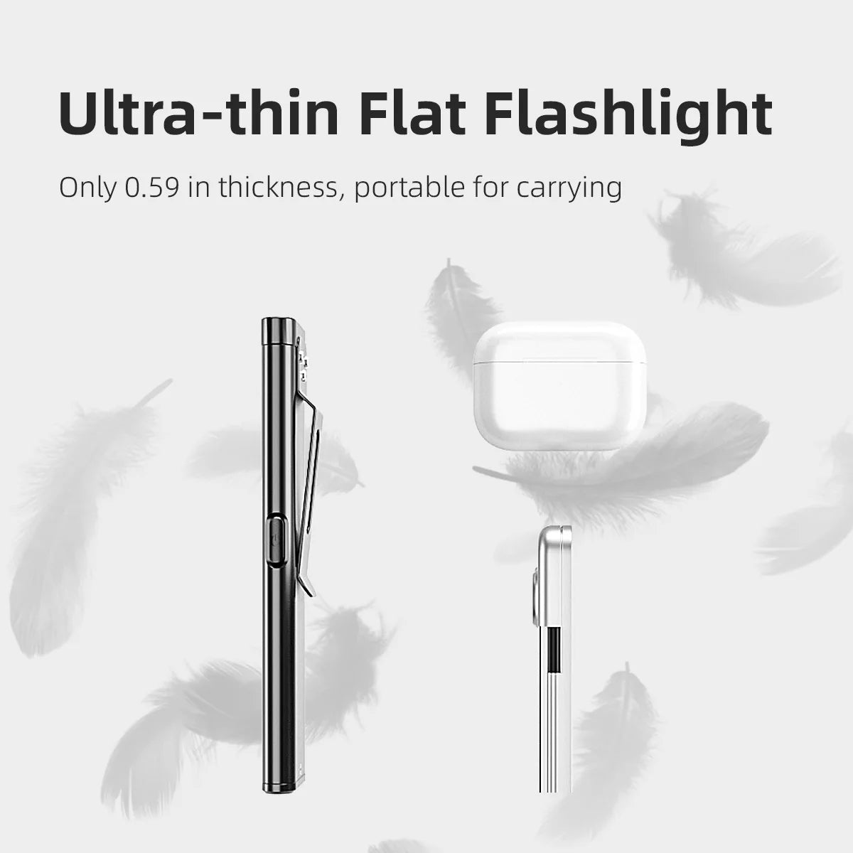 LED Keychain Flashlight USB C Rechargeable 600Lm Mini Torch Magnetic Waterproof Pocket Lantern Portable Work Light