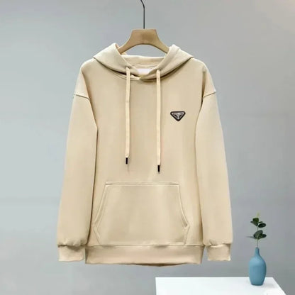 2024 Classic Brand High Quality Logo Neutral Printed Fashion Clothing Outdoor Sports Loose Cotton Long Sleeve Women's Clothing