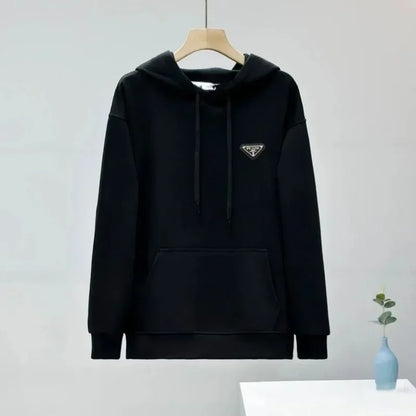 2024 Classic Brand High Quality Logo Neutral Printed Fashion Clothing Outdoor Sports Loose Cotton Long Sleeve Women's Clothing