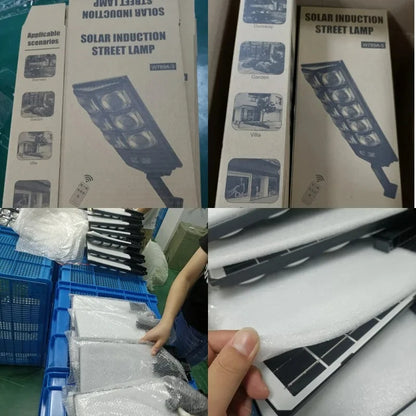 250W Solar Lights Outdoor Waterproof 8000LM LED Flood Lights Motion Sensor with Remote 3 Modes Street Lamp for Yard Garden Path