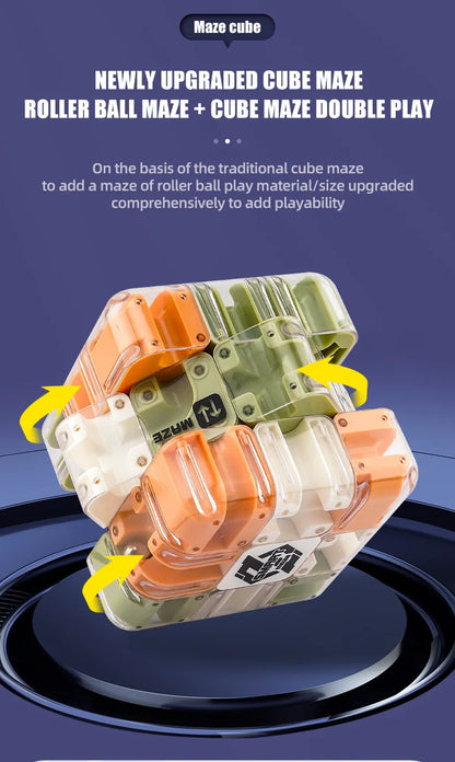 3D Maze Magic Cube Fidgeting Toys Kids Labyrinth Creative Puzzle Intelligence Cube Logical Thinking Anti Stress Educational Toys