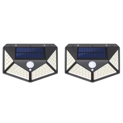 100LED Solar Flood Lights 3 Modes Outdoor Solar Motion Security Solar Light Waterproof for Garden Patio Garage Wall Light