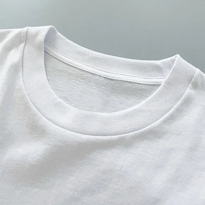 Men's Printed Pure Cotton Round-neck Short-sleeved T-shirt, A New Summer Loose Base Layer Top for Men's Casual and Cool Style