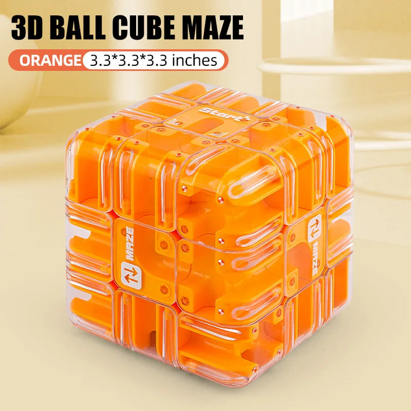 3D Maze Magic Cube Fidgeting Toys Kids Labyrinth Creative Puzzle Intelligence Cube Logical Thinking Anti Stress Educational Toys
