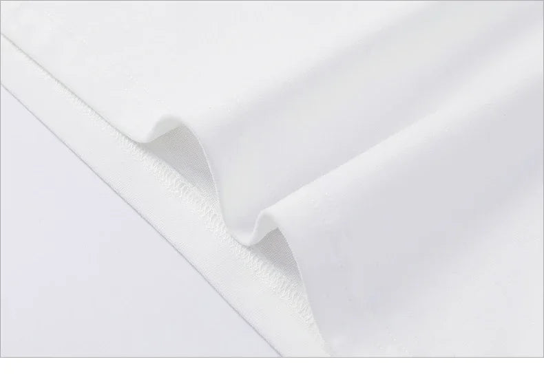 Heavy Trendy Brand Letter T-shirt American Ruffian Handsome Print Men's and Women's Summer Trend Loose Short-sleeved Crew Neck