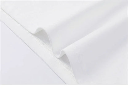 Heavy Trendy Brand Letter T-shirt American Ruffian Handsome Print Men's and Women's Summer Trend Loose Short-sleeved Crew Neck